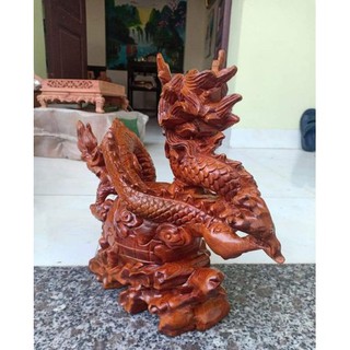 Tượng con rồng gỗ hương