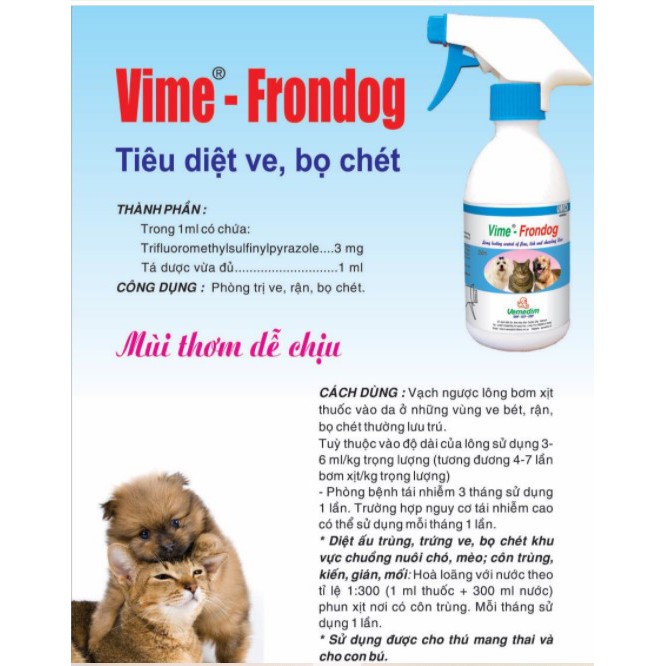 THUỐC DIỆT BỌ CHÓ VIME FRONDOG