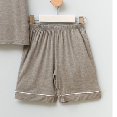 Bộ Quần Áo Nous Màu Ghi Nhạt Bé Trai - Chất Liệu Nu Doux Mềm Nhẹ (Size Từ 2-3Y Đến 6-7Y)