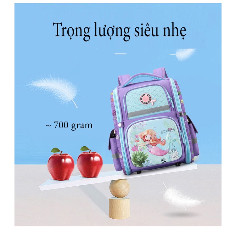 [ Cam kết - Hàng loại I ] balo chống gù cho bé cặp sách dành cho học sinh tiểu học nhẹ chắc chắn thoáng khí cho bé