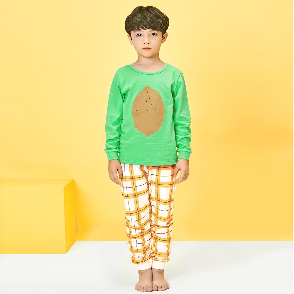 Bộ đồ thun quần áo dài tay cotton mùa thu đông cho bé trai và bé gái Unifriend Hàn Quốc U2021-b
