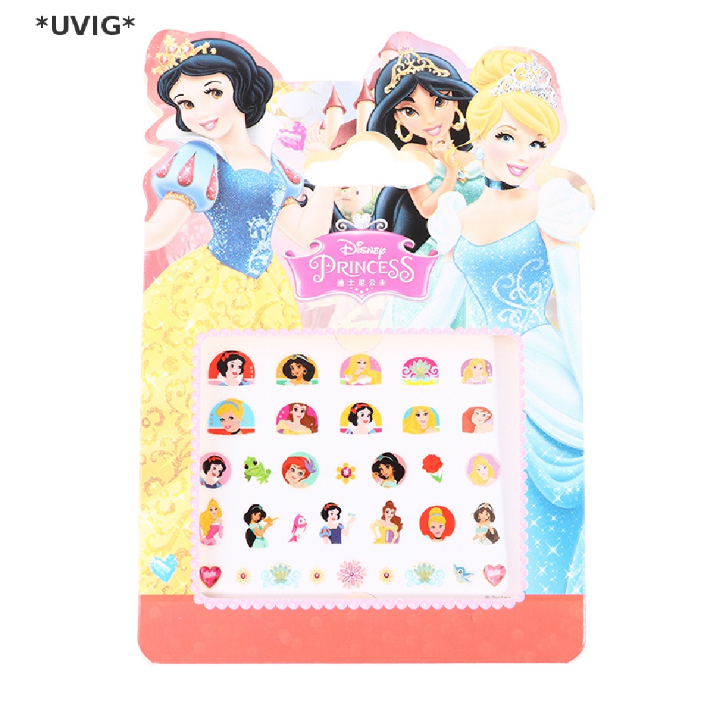 [[UVIG]] Frozen 3D Cartoon Nail Stickers Snow White Children's Baby Nail Stickers [Hot Sell]