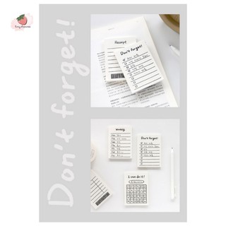 Tệp 80 giấy note basic trắng kiểu hàn