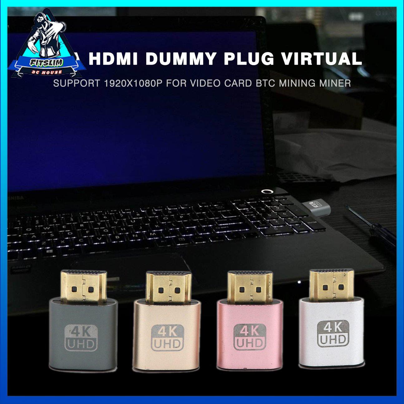 Đầu cắm VGA HDMI giả lập màn hình ảo DDC Edid 1920x1080P