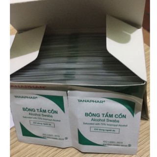 Bông tẩm cồn, gạc tẩm cồn y tế