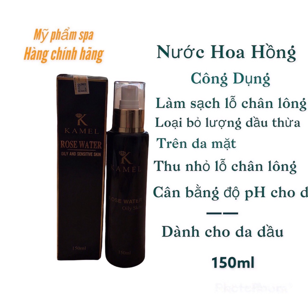 Nước Hoa Hồng, Toner KARMEL - Da Dầu và Da Khô