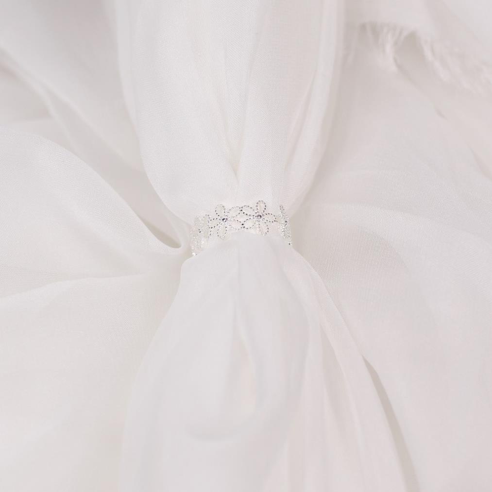 Nhẫn bạc nữ hở freesize,phù hợp với mọi kích thước tay phiên bản hoa năm cánh ANTA Jewelry - ATJ6709M