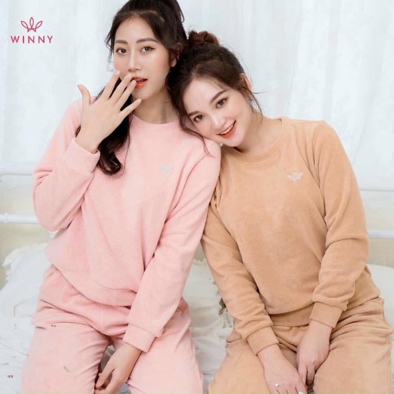 Bộ nỉ bông winny mùa đông đại hàn siêu ấm 21501 giá 599k