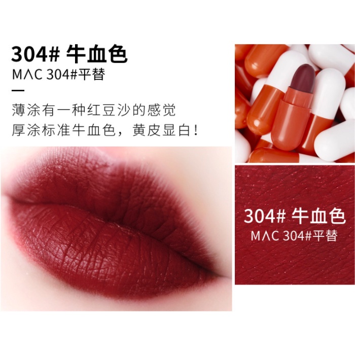 Set 8 son môi lâu trôi thiết kế hình viên thuốc độc đáo | BigBuy360 - bigbuy360.vn