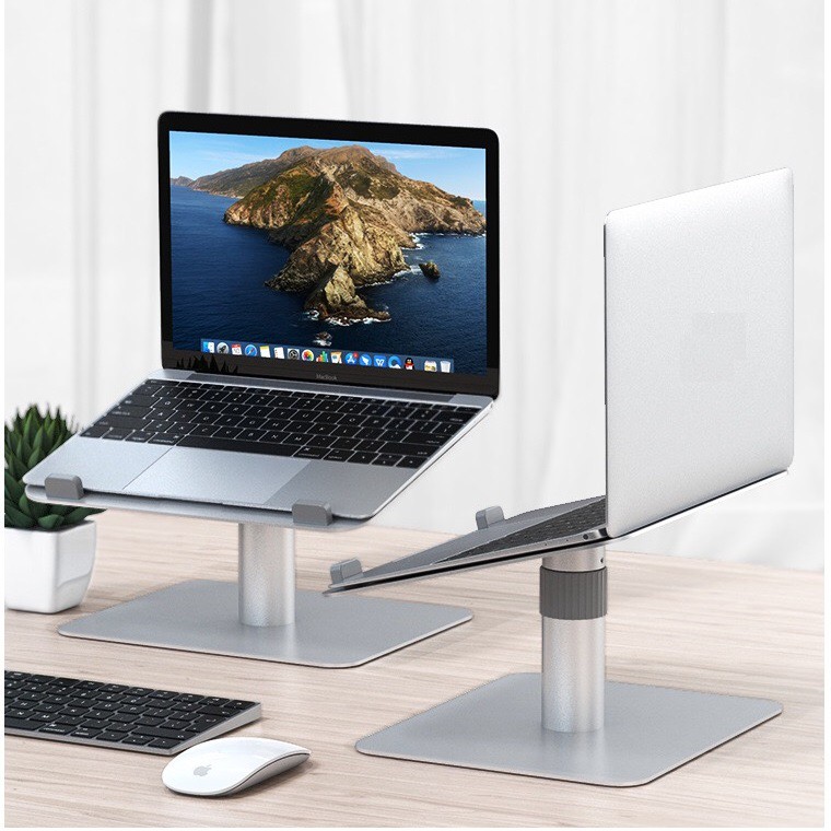 Đế nâng tản nhiệt Laptop Stand nhôm nguyên khối VH XYZ004 điều chỉnh độ cao góc nghiêng