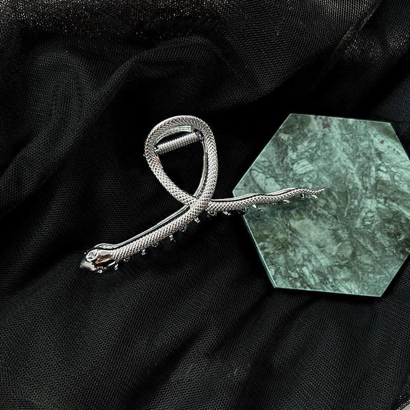 Kẹp Tóc Kim Loại Hình Con Rắn Cỡ Lớn