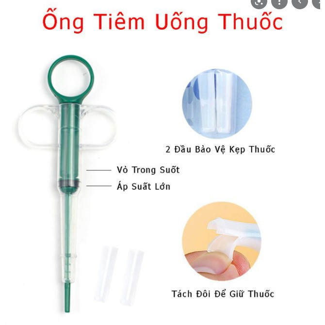 Ống bơm xi lanh hỗ trợ chó mèo uống thuốc - sữa - nước