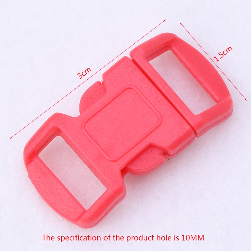Set 20 Khóa Cài Nhựa Nhiều Màu Sắc Dùng Cho Vòng Tay Paracord