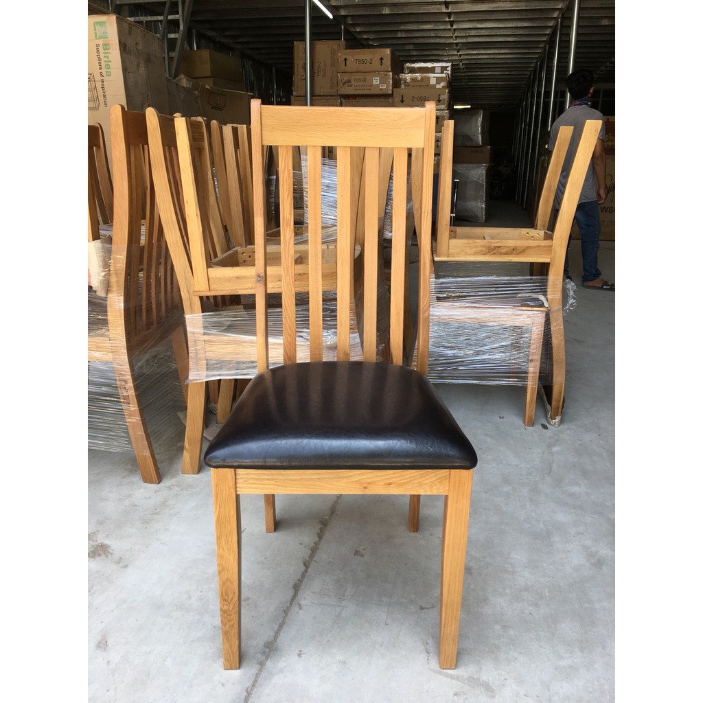 ghế ăn gỗ sồi Mỹ mặt nệm thanh lý tồn kho | BigBuy360 - bigbuy360.vn