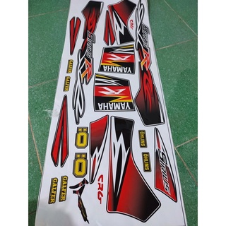 Tem rời sirus đỏ đen decal 3 lớp chống pha màu