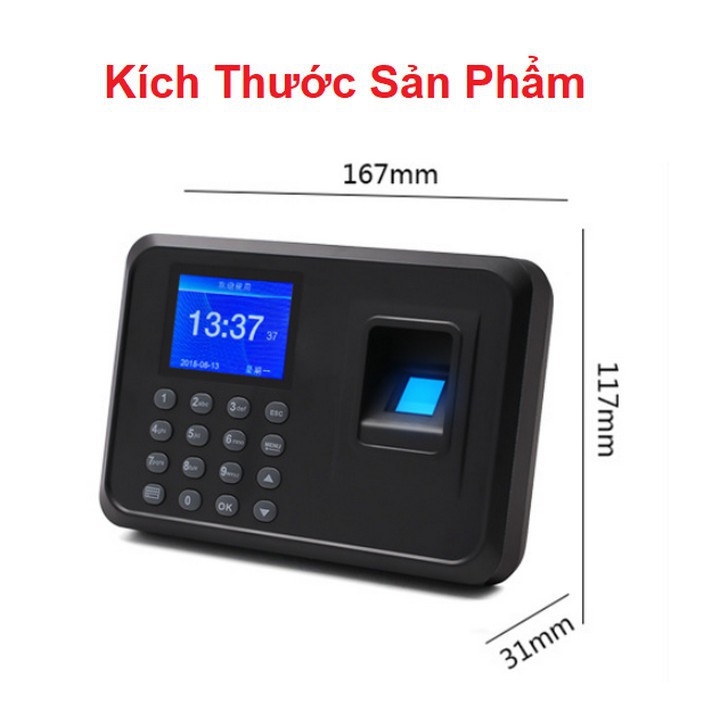 ♗Máy chấm công vân tay F01 giao diện ngôn ngữ Tiếng Việt + Tặng kèm USB  Giảm giá10%