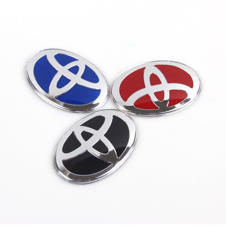 Logo biểu tượng gắn vô lăng xe ô tô Toyota LGVL-TO - Kích thước 68*48mm