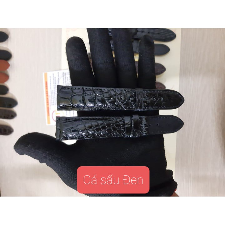 Dây Đồng Hồ Dây Da Cá Sấu Thật 100% Đặt Xưởng Làm