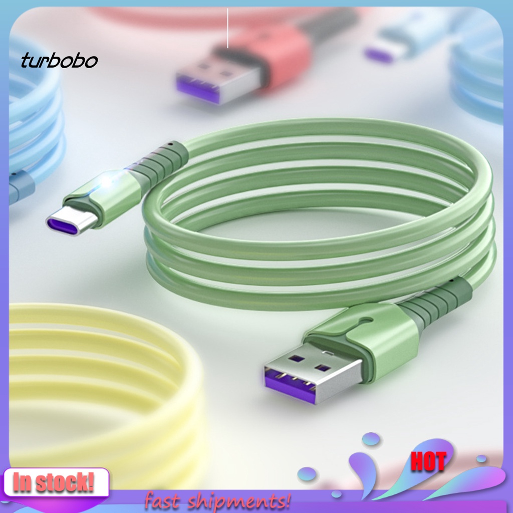 Dây Cáp Sạc Nhanh Type-C 5a Bằng Silicon Tpe Mềm Cho Điện Thoại Di Động