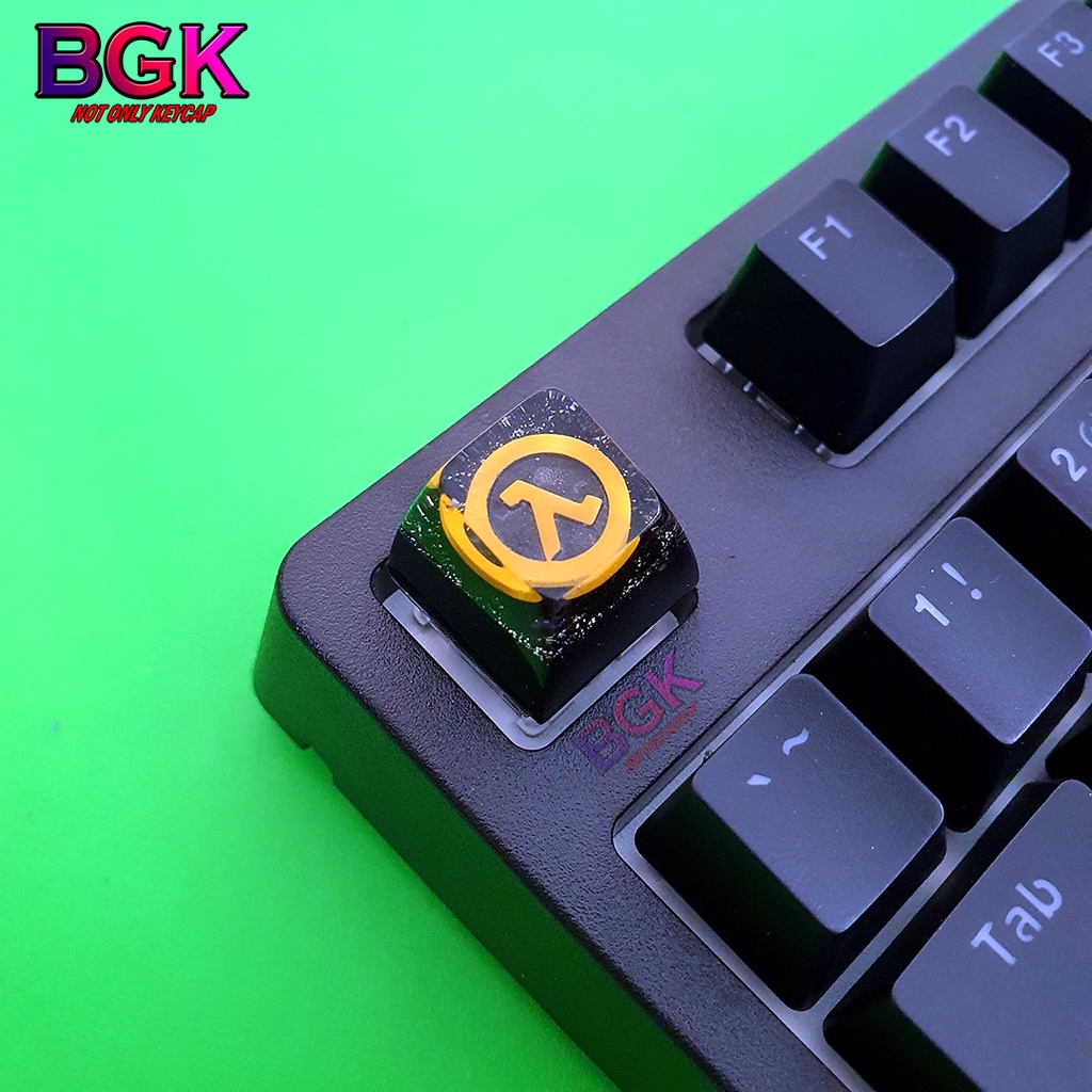 Keycap Lẻ Hình LOGO Half Life cực đẹp và nét SA profile ( keycap resin độc lạ )( Keycap Artisan )