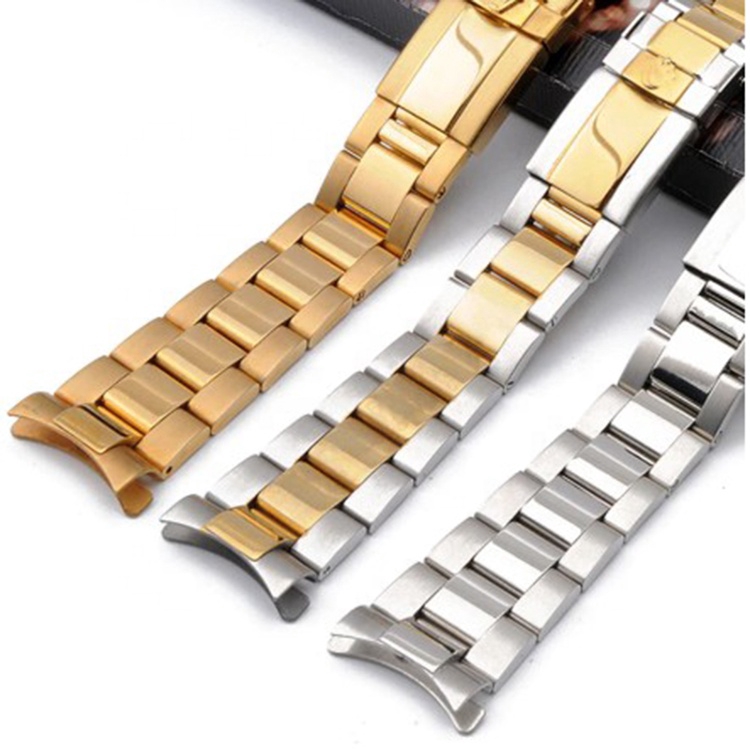 Dây Đồng Hồ Bằng Thép Không Gỉ Trơn 20mm 316l Cho rolex