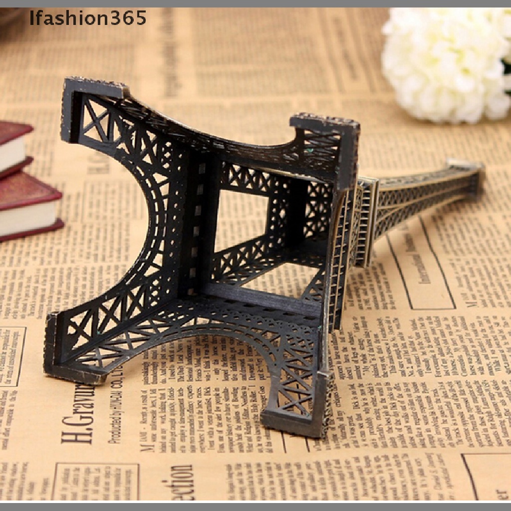 Mô Hình Tháp Eiffel Bằng Hợp Kim Đồng 13cm Phong Cách Vintage