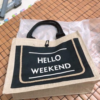 Túi Cói Hello Weekend Cao Cấp DC