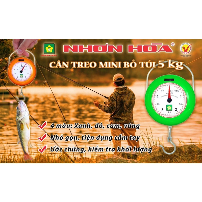 CÂN TREO MiNi BỎ TÚI 5 KG Nhơn Hoà_ Hàng CTY_