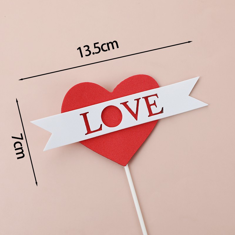 Cây cắm trang trí bánh kem hình cặp đôi gấu dễ thương