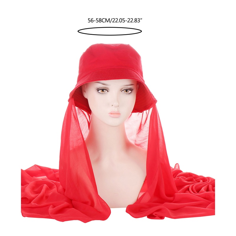 Khăn Voan Trùm Đầu Chống Trượt Phong Cách Hồi Giáo Cho Nữ
