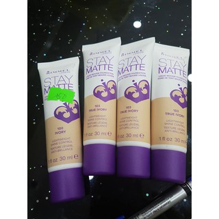 Kem nền kiềm dầu hoàn hảo Rimmel Stay Matte Liquid Mousse Foundation 30ml #100 Ivory