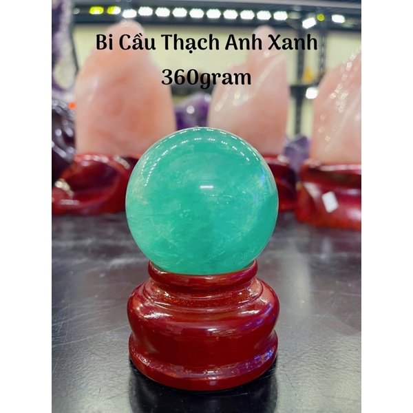 Bi Cầu Đá Xanh Fluorite Tự Nhiên Phong Thuỷ