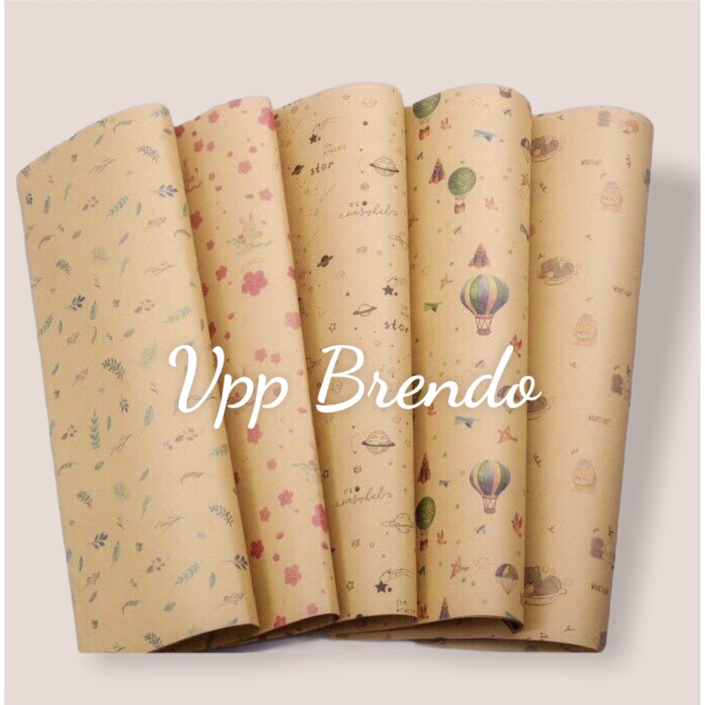 GIẤY GÓI QUÀ đẹp, mẫu mới, giá sỉ - xấp 20 tờ - Phụ kiện Halu