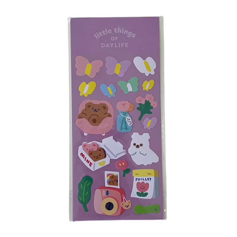 Miếng dán trang trí sổ tay / album ảnh hình hoạt hình kiểu Hàn Quốc dễ thương chống thấm nước diy