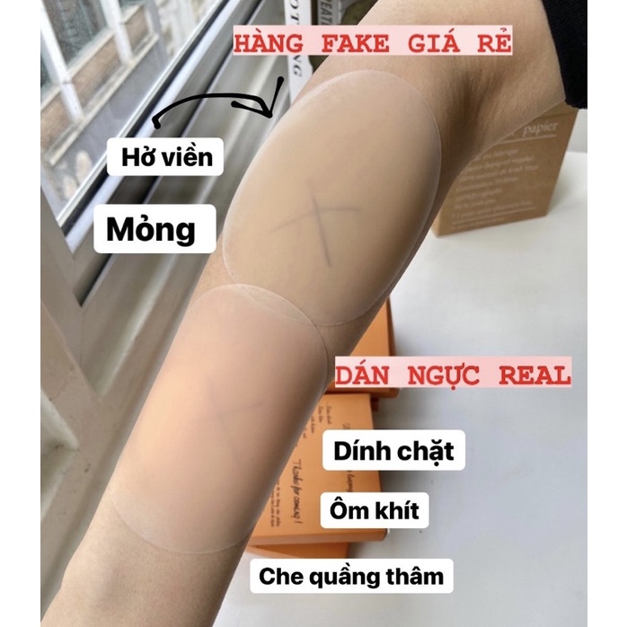 Miếng dán ngực tàng hình cao cấp Dán ngực silicon siêu dính không viền Nudebra Mia Ritta PK001