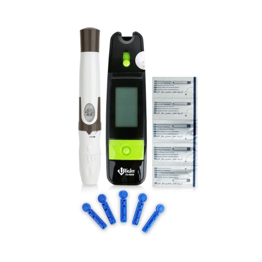 Máy đo huyết áp bắp tay Omron JPN600 + Tặng bộ đổi nguồn + Máy đo đường huyêt TD 4265