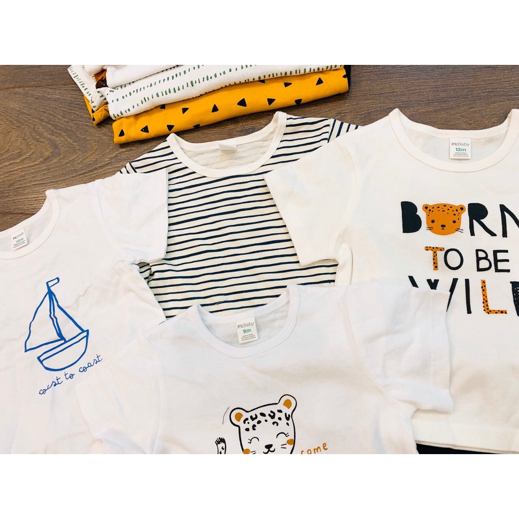 Bộ cộc tay bé trai - Set bộ cộc tay PL Baby chất cotton cho bé