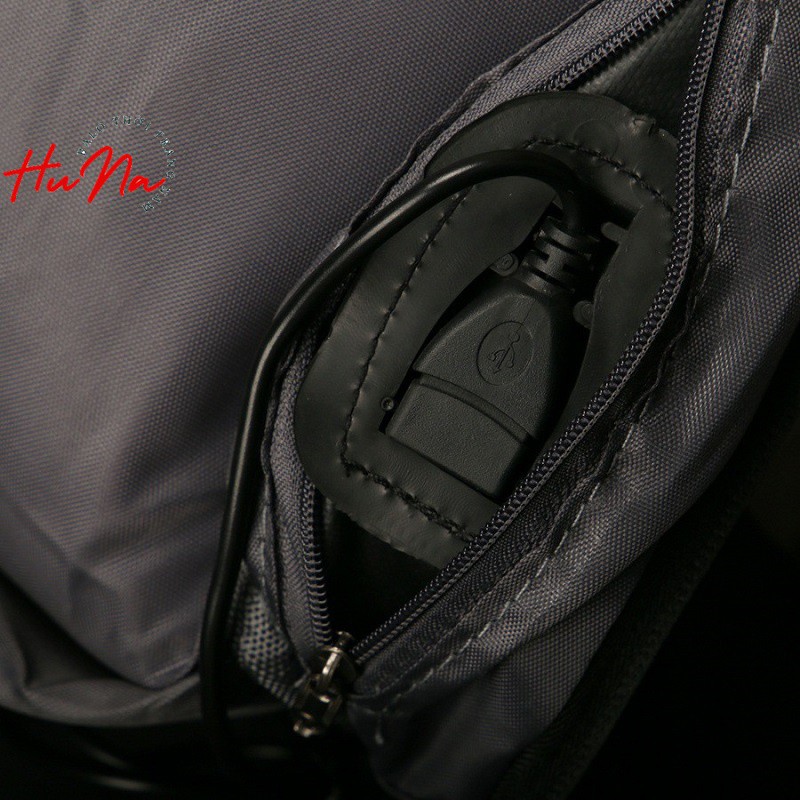 Balo laptop 15.6 inch Huna đi học thời trang, balo nam chống nước có phản quang