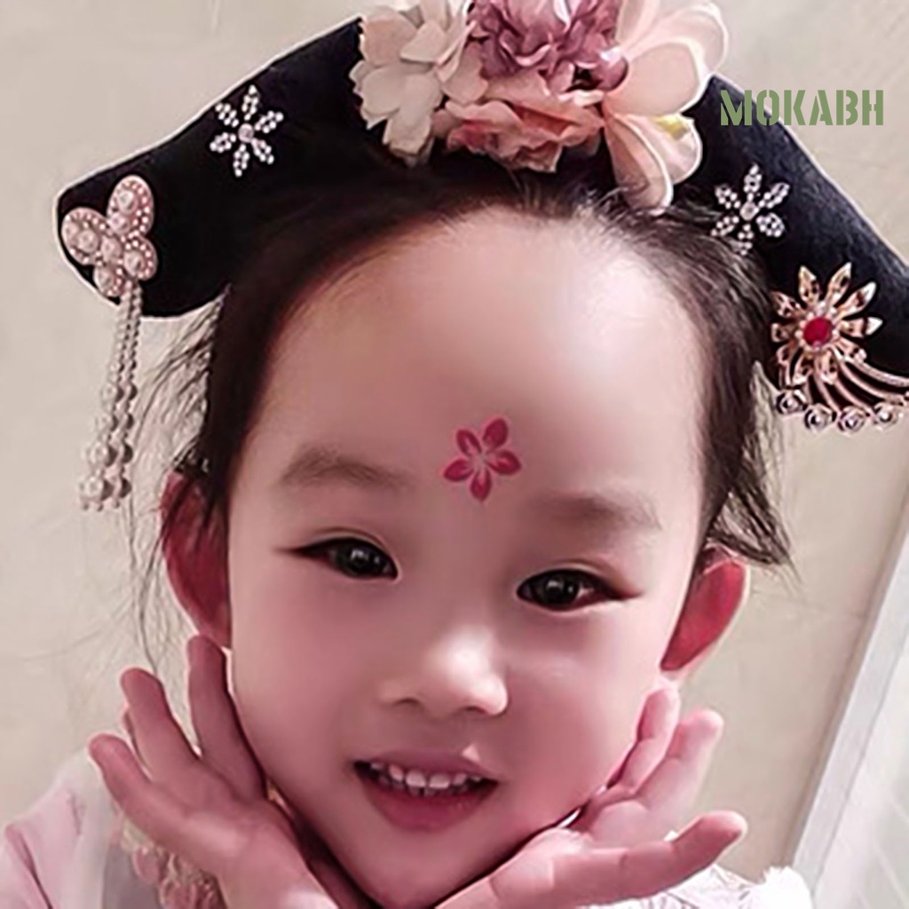 Cài Tóc Đính Hoa Tua Rua Hóa Trang Công Chúa Trung Hoa Cổ Điển Cho Bé Gái