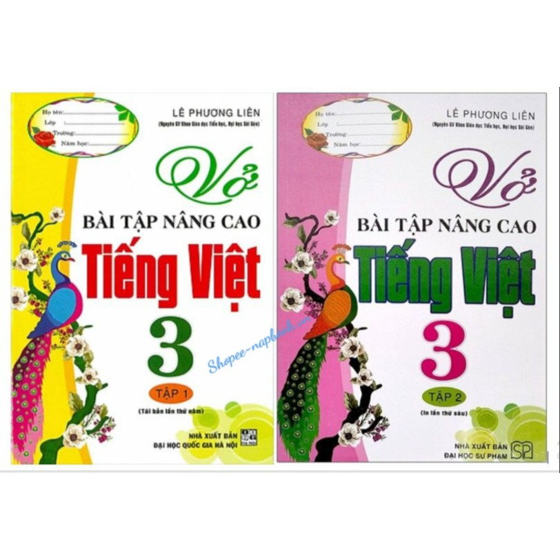 Sách - Vở Bài Tập Nâng Cao Tiếng Việt 3 - Tập 1 + Tập 2