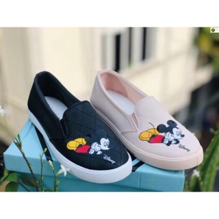 ✔️GIÀY LƯỜI MICKEY 2 màu ⚡ CHẤT sịn : * * ⁵ # V ((