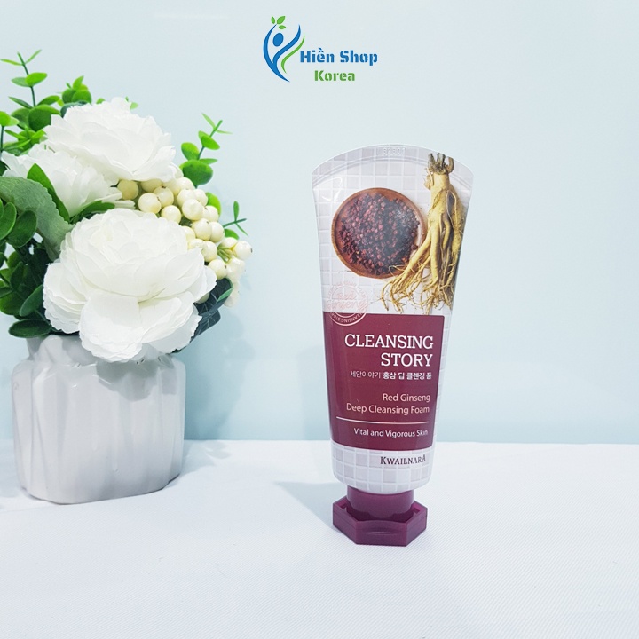 Sữa rửa mặt hàn quốc kwaillana cleansing story trà xanh, nhân sâm, dưa leo, lô hội, gạo nâu giúp sạch bã nhờn, tạo ẩm