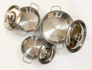 BỘ NỒI INOX SHARP 3 CÁI