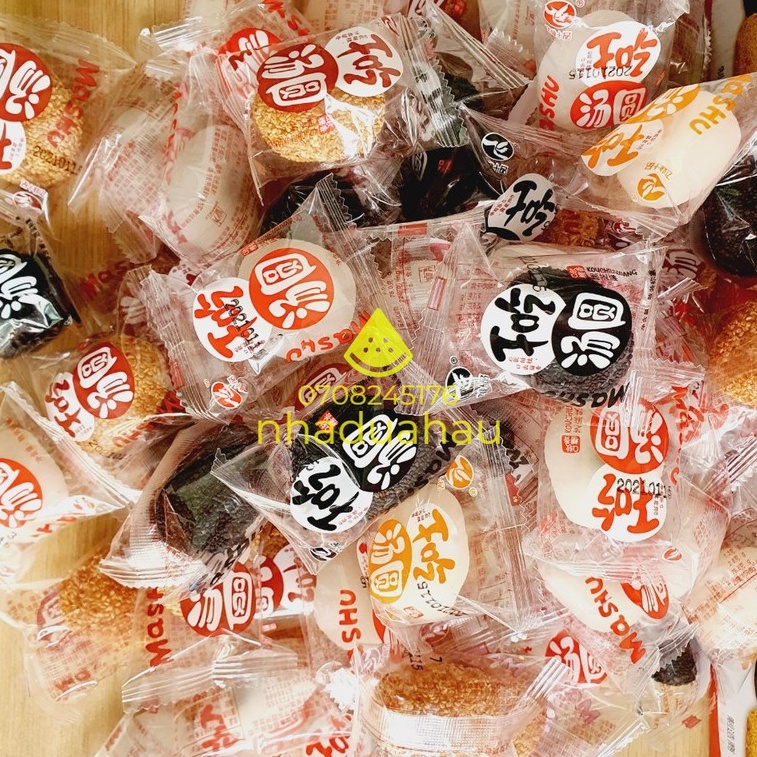 Một thùng bánh Mochi mini có nhân mix đủ 4 vị như hình Đài Loan thùng 2kg