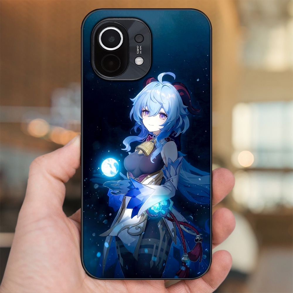 Ốp lưng Xiaomi Mi 11 viền đen in hình Ganyu Genshin Impact