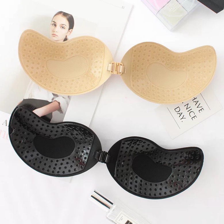 Miếng dán nâng ngưc xoài silicon tạo khe không dây cài trước, bra dán ngực [MEOW Corset]
