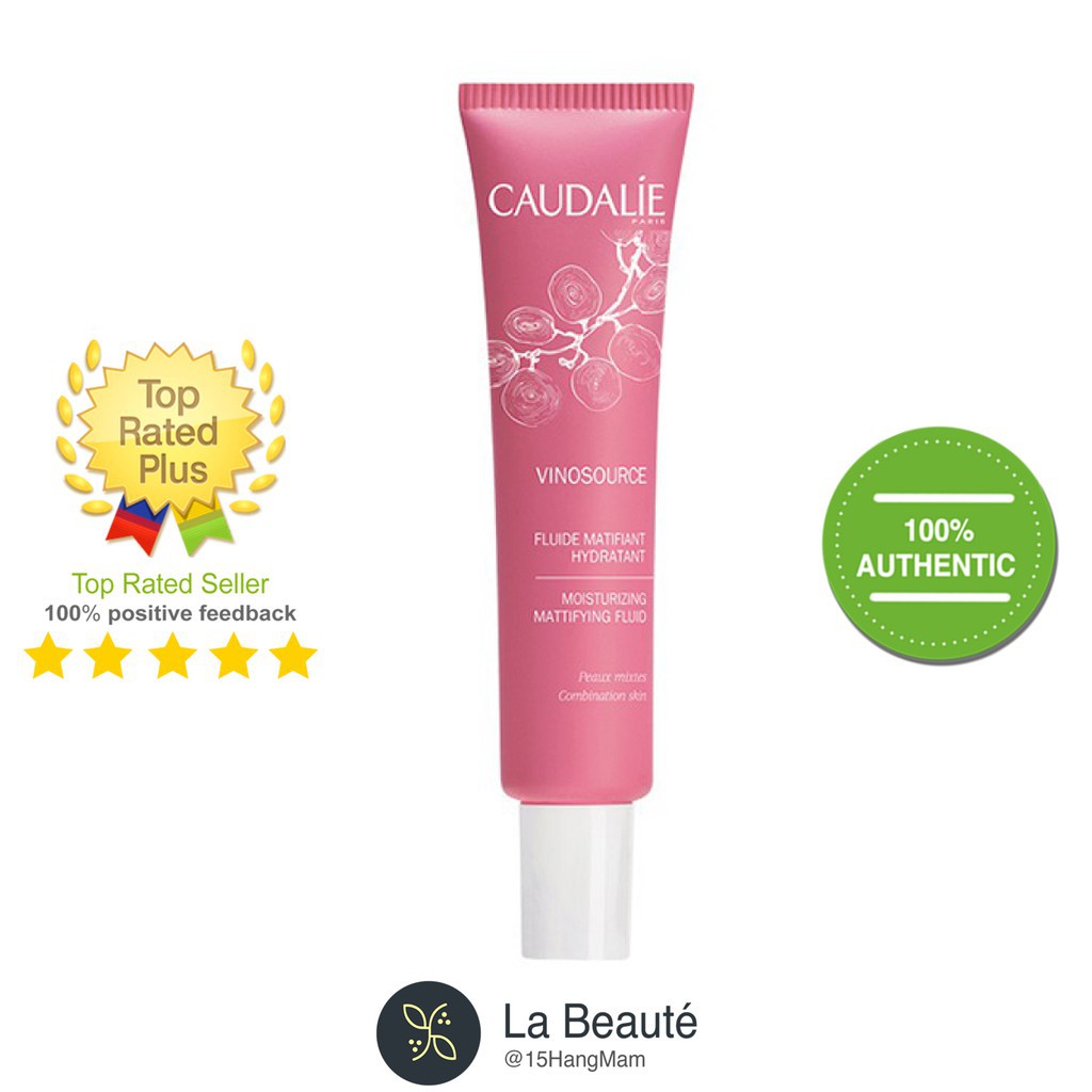 Caudalie Vinosource Fluide Matifiant Hydratant - Kem Dưỡng Ẩm Cho Da Dầu 40ml