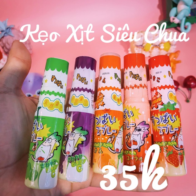 Kẹo xịt miệng siêu chua Nhật Bản