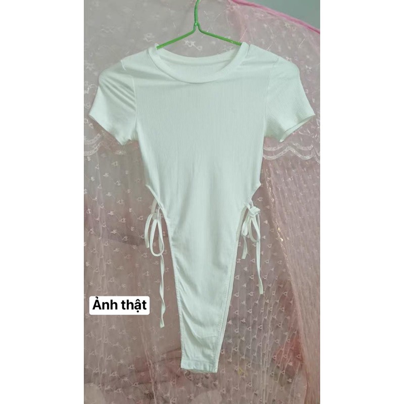 Áo Thun BodySuit Khoét Eo Sexy ( ODER + KÈM ẢNH THẬT ) | BigBuy360 - bigbuy360.vn