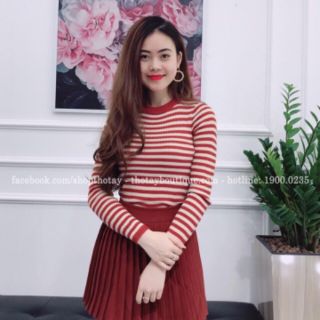 Áo thun sọc dài tay